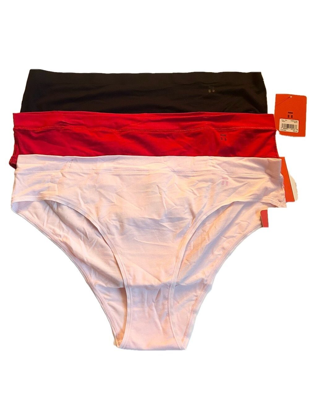 Tommy John Cool Cotton Panties Black Red Pink Size XXL NWT - Picture 1 of 7